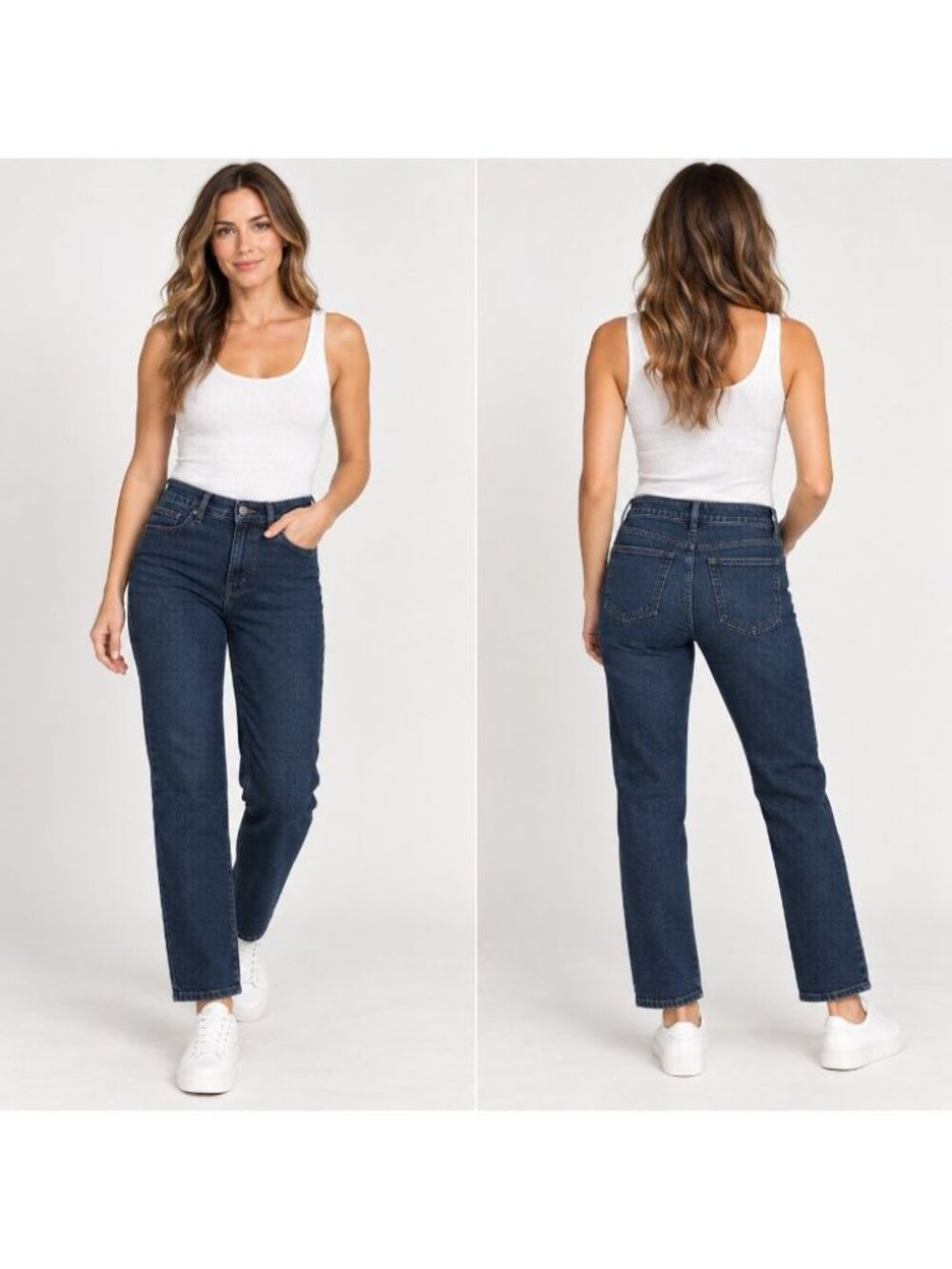 FRAME The Borrowed Jeans 24 Dark Wash Straight Leg Denim Classic Minimalist